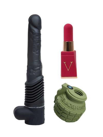 Gratitude Thrusting Dildo Sex Toy Gift Bundle for Men & Women