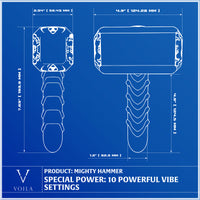 Mighty Hammer, fantasiedildo en vibrator