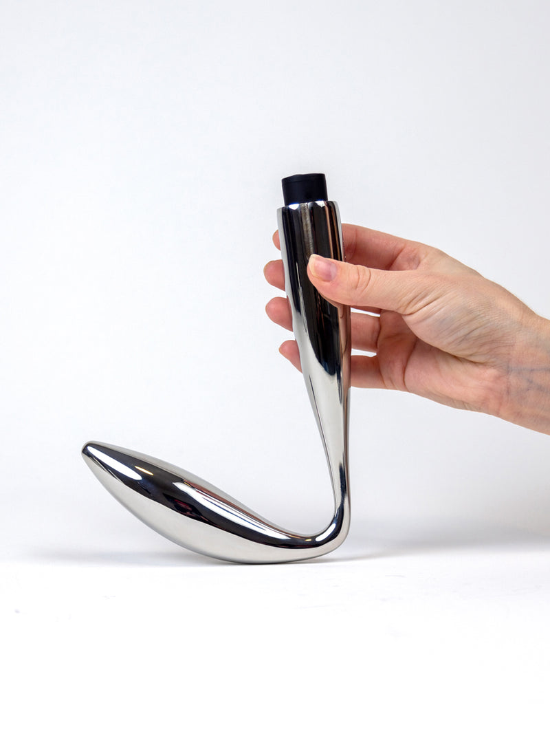 Metal-vibrating-anal-plug